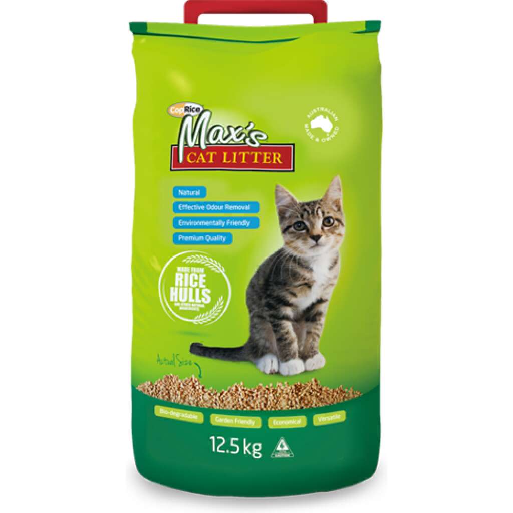 Max’s Cat Litter 12.5kg The Pet & Hobby Shop Wangaratta