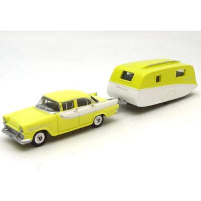 Road Ragers 1:87 diecast 1960 FB sedan with caravan