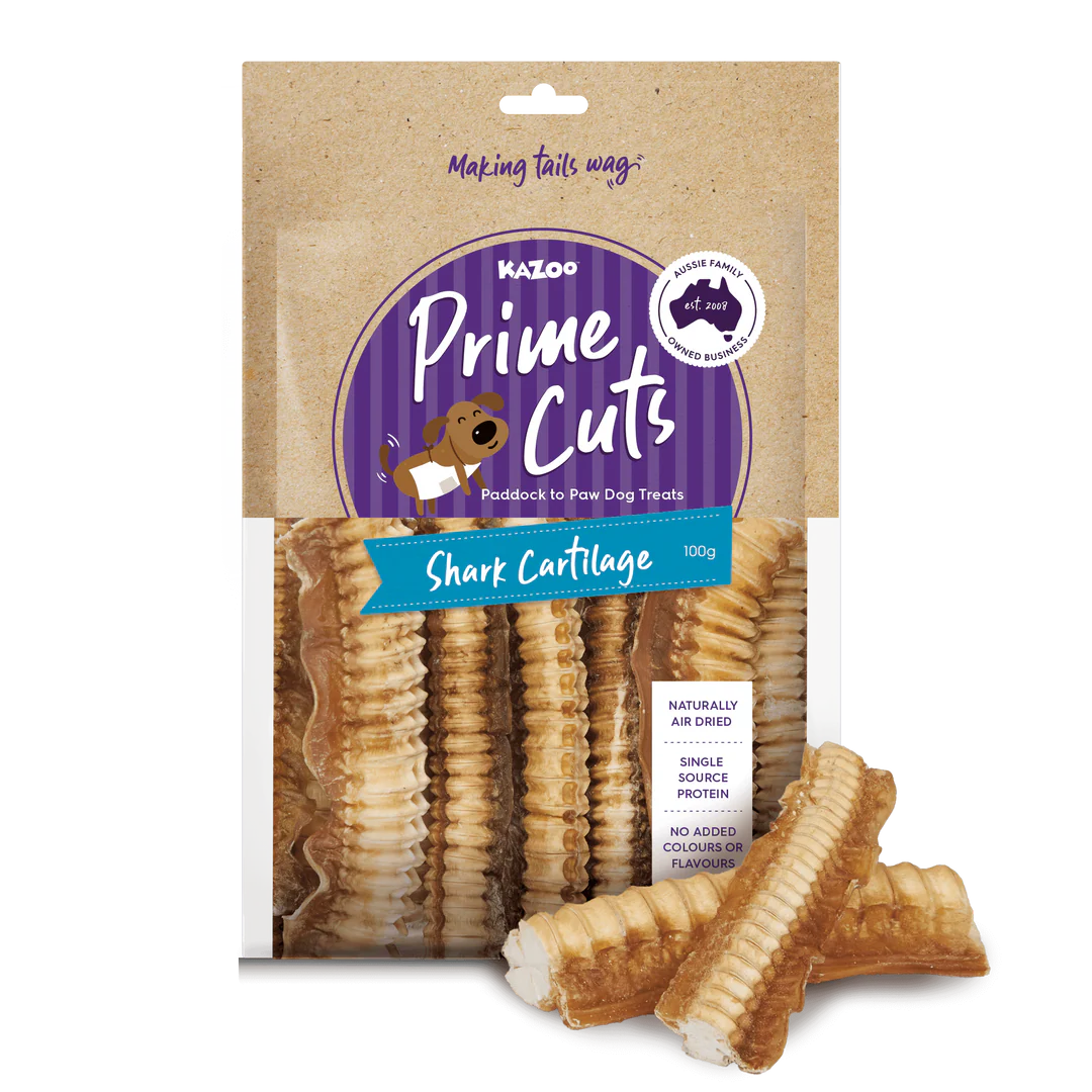 Kazoo_15800_Prime_Cuts_Shark_Cartlige_100g_FOP_w_Product_FLAT