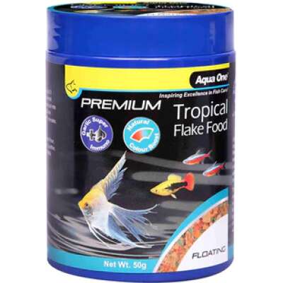 Aqua One Premium Tropical Flakes 50gm