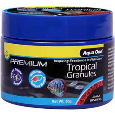 Aqua One Premium Tropical Sinking Granules 50gm