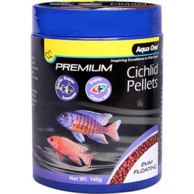 Aqua One Premium Cichlid Floating Pellets 140gm