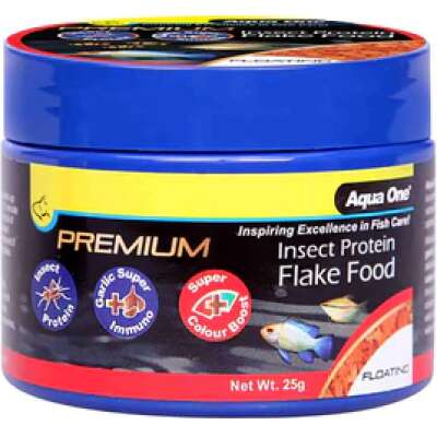 Aqua One Premium Insect Protein Colour Boost Flakes 25gm