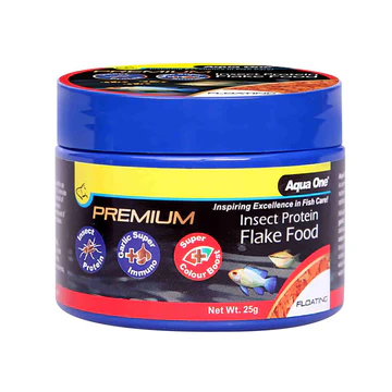 Aqua One Premium Insect Protein Colour Boost Flakes 25gm