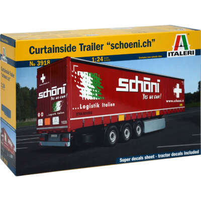 ITALERI 1/24 - CURTAINSIDE TRAILER "Schoeni.ch"