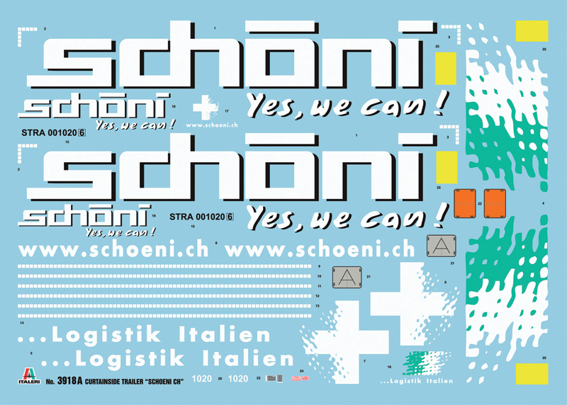 ITALERI 1/24 - CURTAINSIDE TRAILER "Schoeni.ch" - Image 2