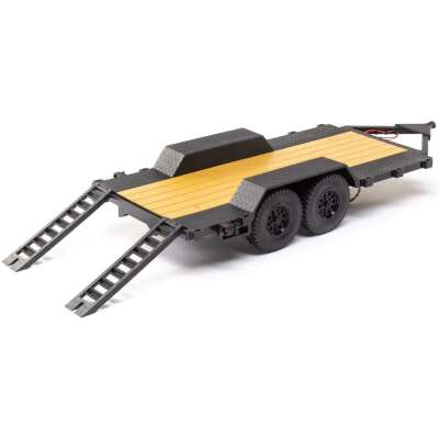 Axial SCX24 Flat Bed Vehicle Trailer with LED Tail Lights