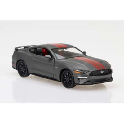 DDA 1:24 Matte Grey with Red Stripes 2018 Ford Mustang GT Right Hand Drive