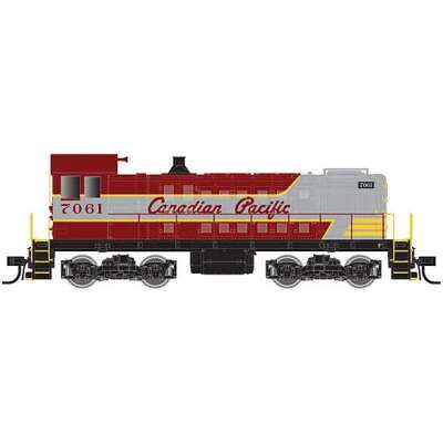 ATLAS N SCALE - Alco S2 w/LokSound & DCC - Master(R) -- Canadian Pacific #7091 (gray, maroon, Script Lettering)