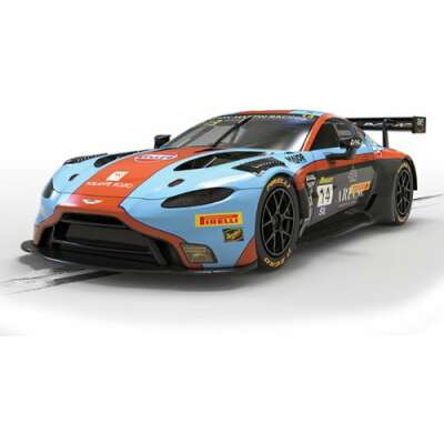 Scalextric 1:32 2025 Aston Martin GT3 Vantage Bathurst Slot Car - Gulf Edition