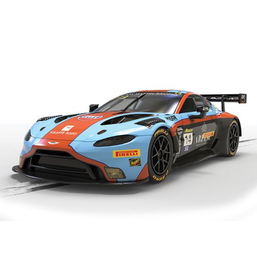 Scalextric 1:32 2025 Aston Martin GT3 Vantage Bathurst Slot Car - Gulf Edition