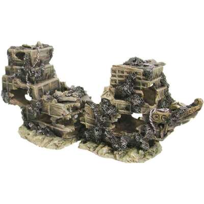 Aqua One Shipwreck Medium - 2 Piece Ship Wreck Ornament