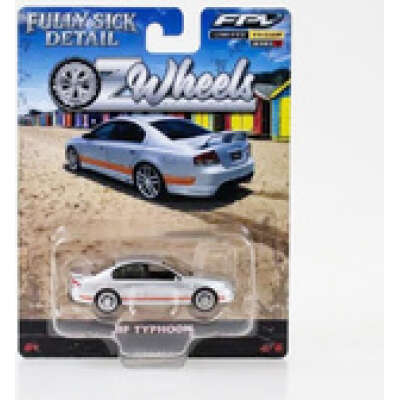Oz Wheels 1:64 FSD series 3 FPV BF Typhoon - Silver w/Orange Stripes car 4