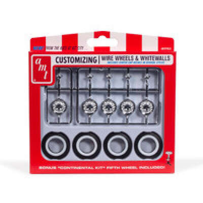 AMT 1/25 KH Wire Wheels & Whitewalls Tires Parts pack