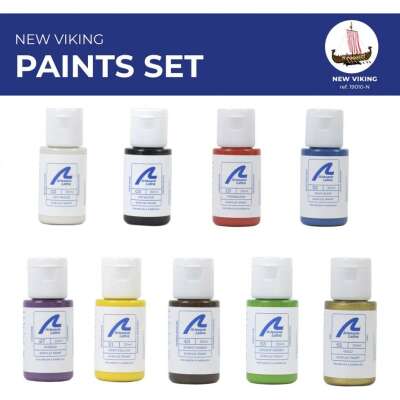 Artesania Paint Set for Ship Model #19001 Viking Drakkar (9x 20ml)
