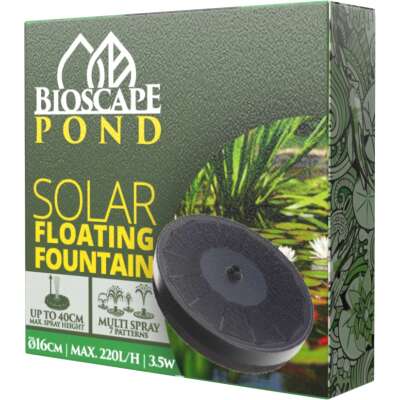 Bioscape Floating Solar Fountain 16cm