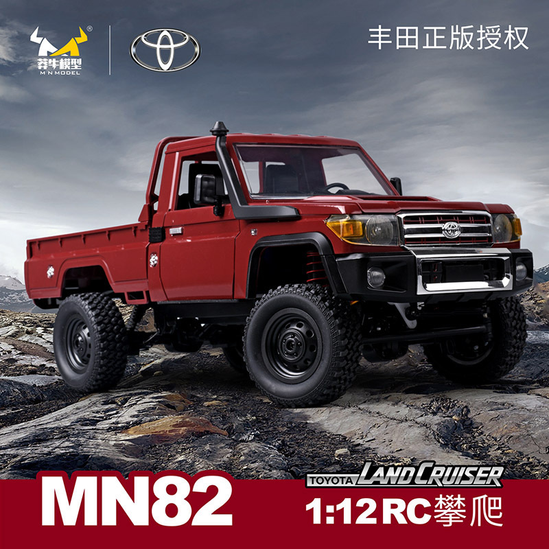 1:12TH SCALE MN Model 1/12 Toyota LC79 4WD RC Crawler RTR (Red)