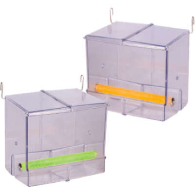 Avi One Feeder Enclosed with Perch 13 X 9.7 X 12.2 CM