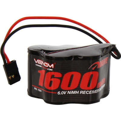 Venom 1504 6V 1600mah 5-cell Hump Receiver NimH Battery FUTABA Plug