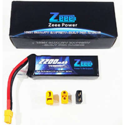 ZEEE 2S Lipo Battery 5000mah 7.4V 35C HC With Multi Plug