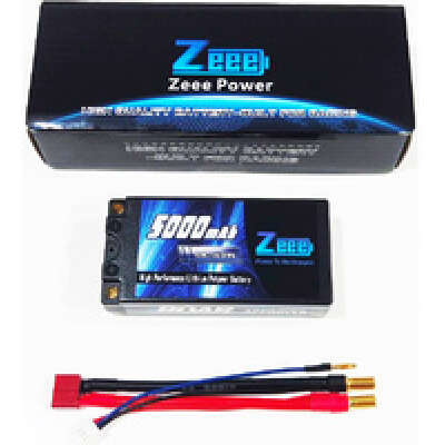 ZEEE 2S Lipo Battery 5000mah 7.4V 120C HC SHORTY With T-plug