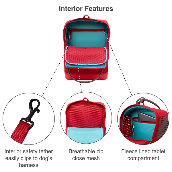 Kurgo® Nomad Dog Carrier Backpack, Red - Image 4