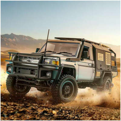 1:12TH SCALE MN Model 1/12 Toyota LC79 4WD RC Crawler RTR (Grey)