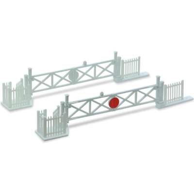 PECO N Gauge NB-50 - Level Crossing Gates (4) with Wicket Gates and Fencing