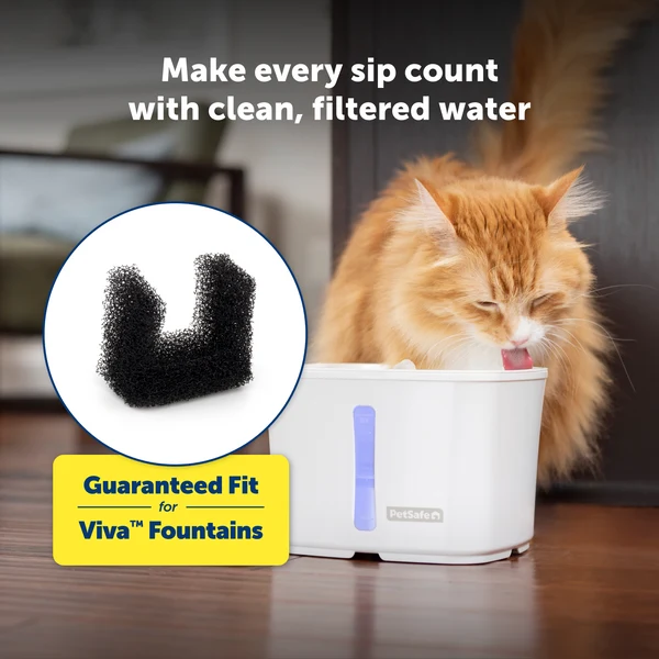 PETSAFE - Viva™ Pet Fountain Replacement Foam filters - 2 pack - Image 2